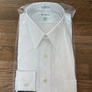 Paul Fredrick Tailored Fit Size 15.5 White Button Down
